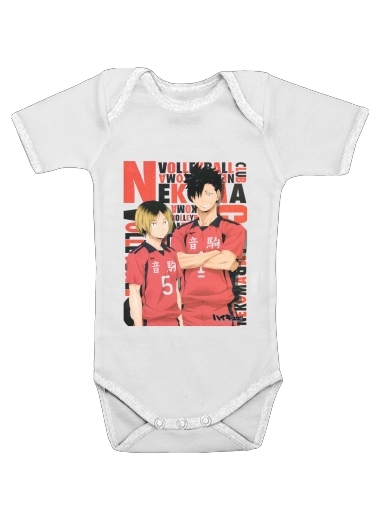   Haikyuu Nekoma voor Baby short sleeve onesies