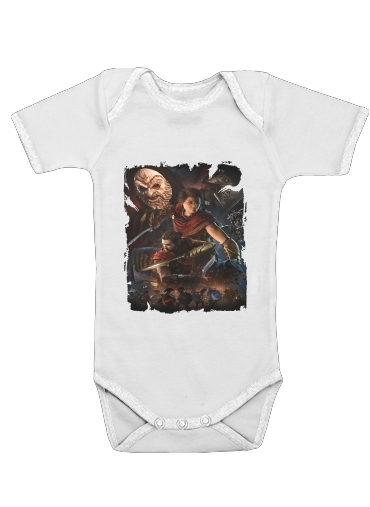  Alexios x Kassandra voor Baby short sleeve onesies