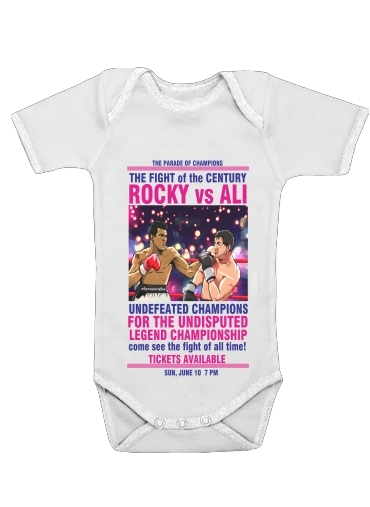  Ali vs Rocky voor Baby short sleeve onesies