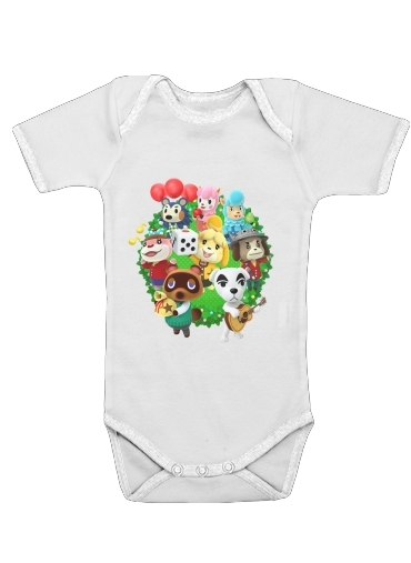  Animal Crossing Artwork Fan voor Baby short sleeve onesies