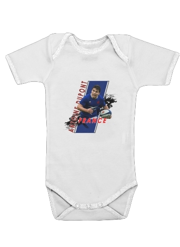  Antoine Dupont Rugby French player voor Baby short sleeve onesies