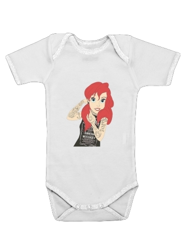  Ariel tattoo Jack Daniels voor Baby short sleeve onesies