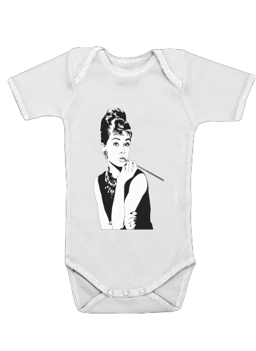  audrey hepburn voor Baby short sleeve onesies