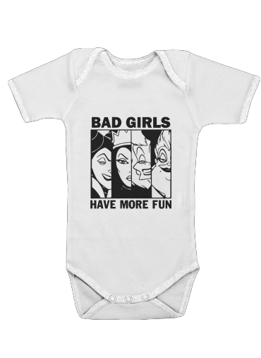  Bad girls have more fun voor Baby short sleeve onesies