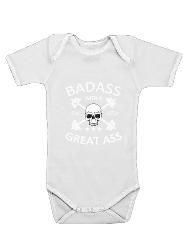  Badass with a great ass voor Baby short sleeve onesies