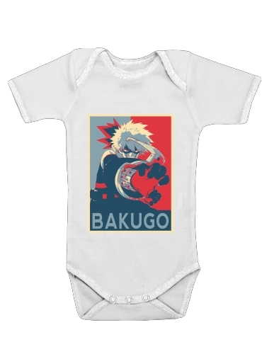  Bakugo Katsuki propaganda art voor Baby short sleeve onesies