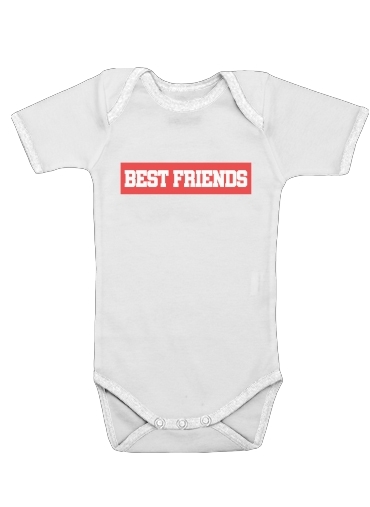  BFF Best Friends Pink voor Baby short sleeve onesies