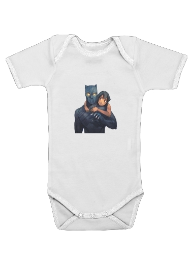  Black Panther x Mowgli voor Baby short sleeve onesies