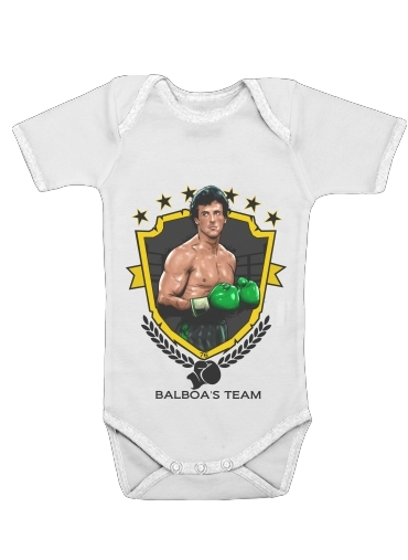  Boxing Balboa Team voor Baby short sleeve onesies