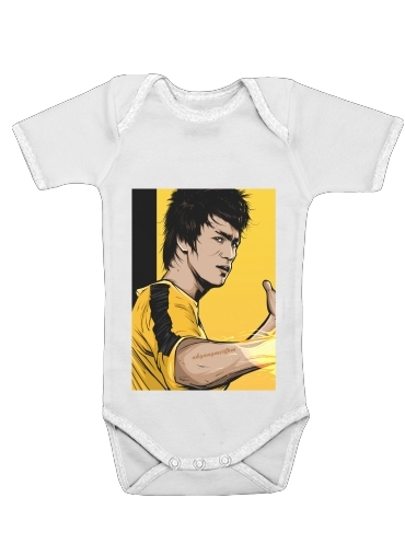  Bruce The Path of the Dragon voor Baby short sleeve onesies