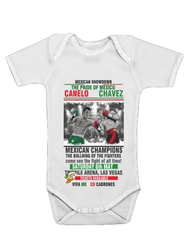  Canelo vs Chavez Jr CincodeMayo  voor Baby short sleeve onesies