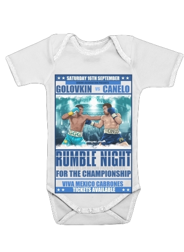  Canelo vs Golovkin 16 September voor Baby short sleeve onesies