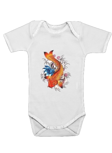  Carpe japonaise voor Baby short sleeve onesies