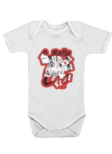  Casa De Papel Bella Ciao Art voor Baby short sleeve onesies