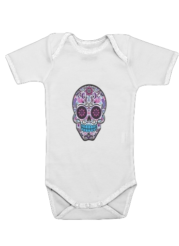  Calavera Dias de los muertos voor Baby short sleeve onesies