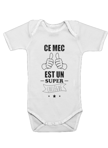  Ce mec est un super collegue cadeau depart voor Baby short sleeve onesies