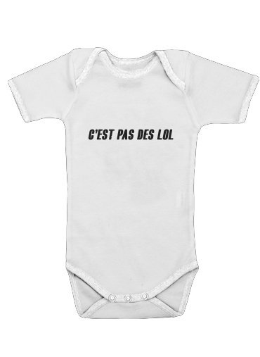  Cest pas des LOL voor Baby short sleeve onesies