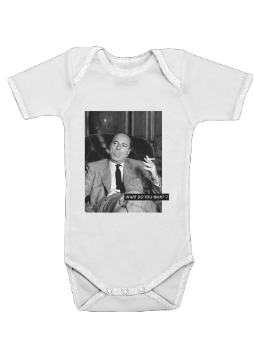  Chirac Smoking What do you want voor Baby short sleeve onesies