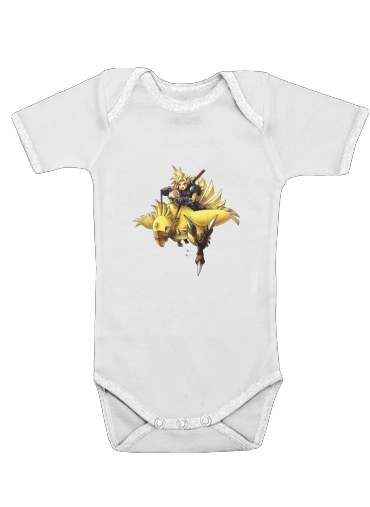  Chocobo and Cloud voor Baby short sleeve onesies