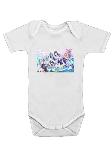  Colorful stage project sekai voor Baby short sleeve onesies