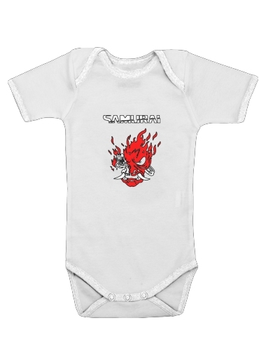  cyberpunk samurai voor Baby short sleeve onesies