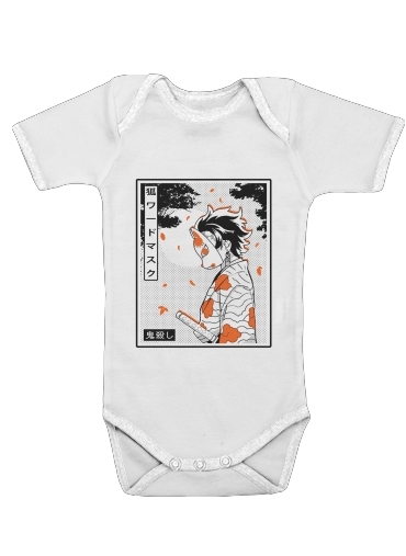  Demon Slayer Kamado Tanjiro voor Baby short sleeve onesies