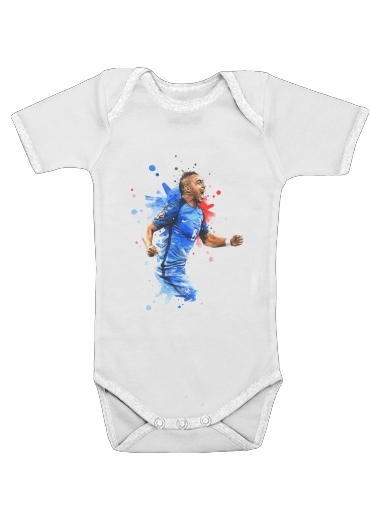  Dimitri Payet Fan Art France Team  voor Baby short sleeve onesies