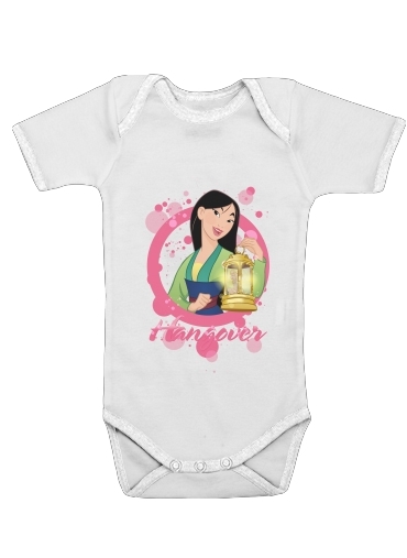  Disney Hangover: Mulan feat. Tinkerbell voor Baby short sleeve onesies