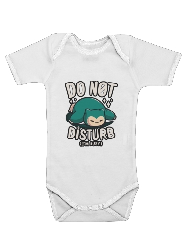  Do not disturb im busy voor Baby short sleeve onesies