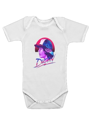  Dustin Stranger Things Pop Art voor Baby short sleeve onesies