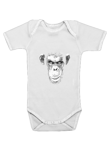  Evil Monkey voor Baby short sleeve onesies