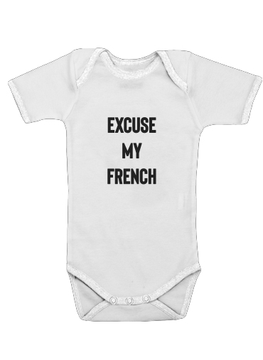  Excuse my french voor Baby short sleeve onesies