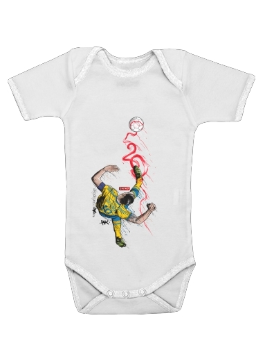  FantaSweden Zlatan Swirl voor Baby short sleeve onesies