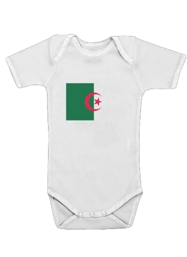  Flag Algeria voor Baby short sleeve onesies