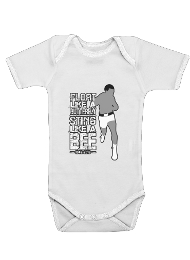  Float like a butterfly Sting like a bee voor Baby short sleeve onesies