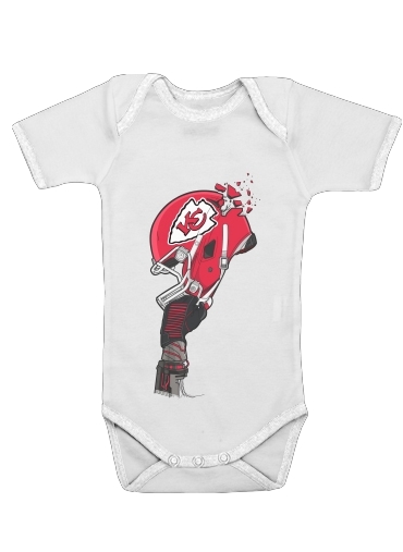  Football Helmets Kansas City voor Baby short sleeve onesies