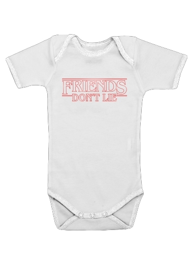  Friends dont lie voor Baby short sleeve onesies