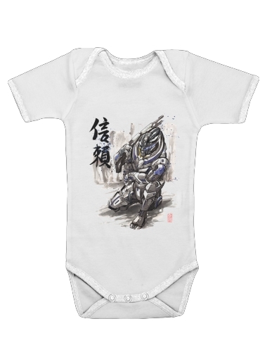  Garrus Vakarian Mass Effect Art voor Baby short sleeve onesies