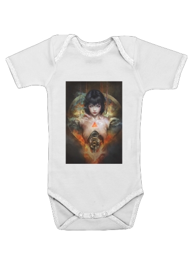  Ghost in the shell Fan Art voor Baby short sleeve onesies