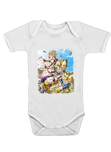  Goku Family voor Baby short sleeve onesies