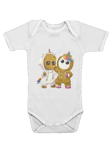  Groot x Unicorn voor Baby short sleeve onesies