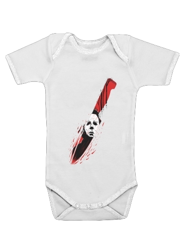  Hell-O-Ween Myers knife voor Baby short sleeve onesies