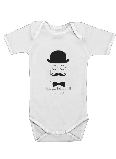  Hercules Poirot Quotes voor Baby short sleeve onesies