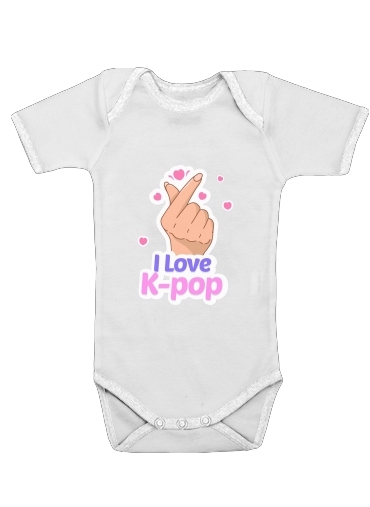  I love kpop voor Baby short sleeve onesies