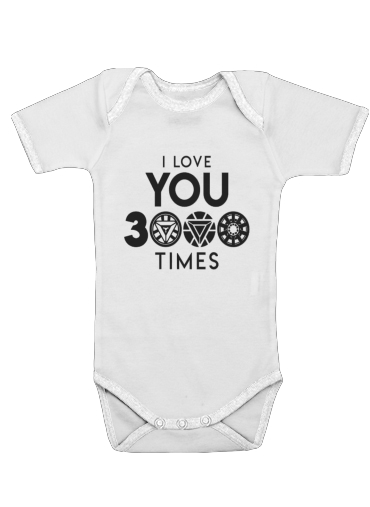  I Love You 3000 Iron Man Tribute voor Baby short sleeve onesies