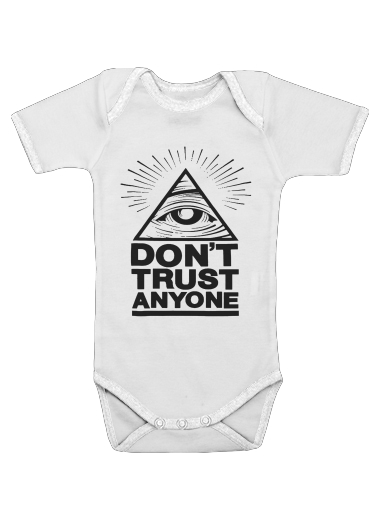  Illuminati Dont trust anyone voor Baby short sleeve onesies