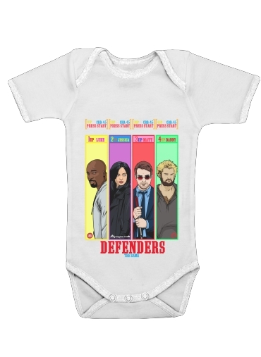  Insert Coin Defenders voor Baby short sleeve onesies