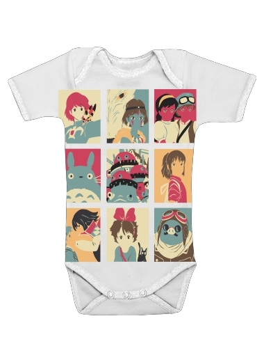  Japan pop voor Baby short sleeve onesies