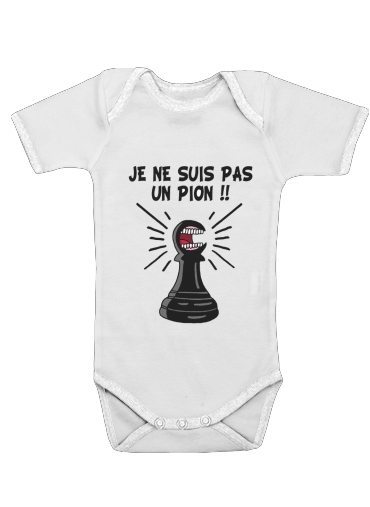  Je ne suis pas un pion voor Baby short sleeve onesies