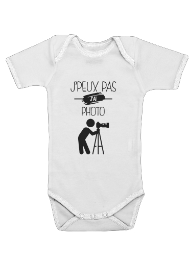  Je peux pas j ai photo voor Baby short sleeve onesies